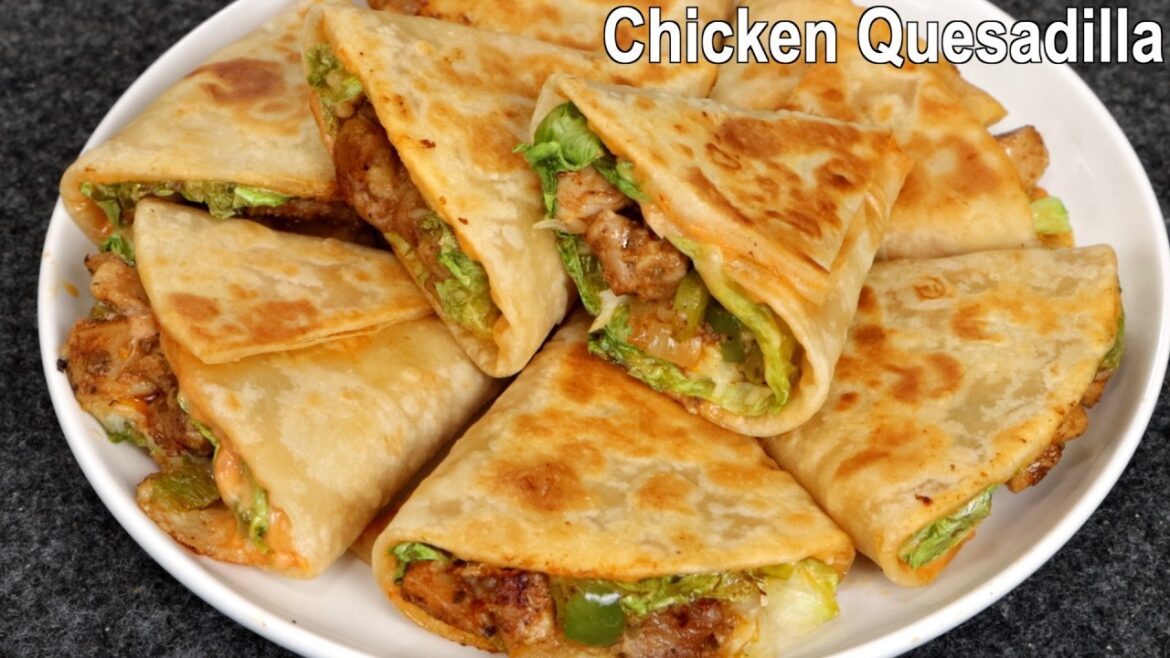 Crispy Chicken Quesadilla Recipe | Chicken Wrap | Chicken Snack