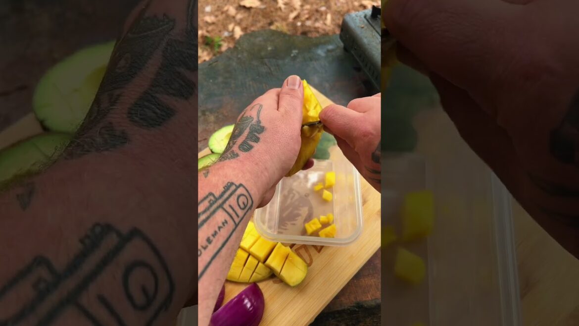 Cooking coconut shrimp #outdoors #fishing #cooking