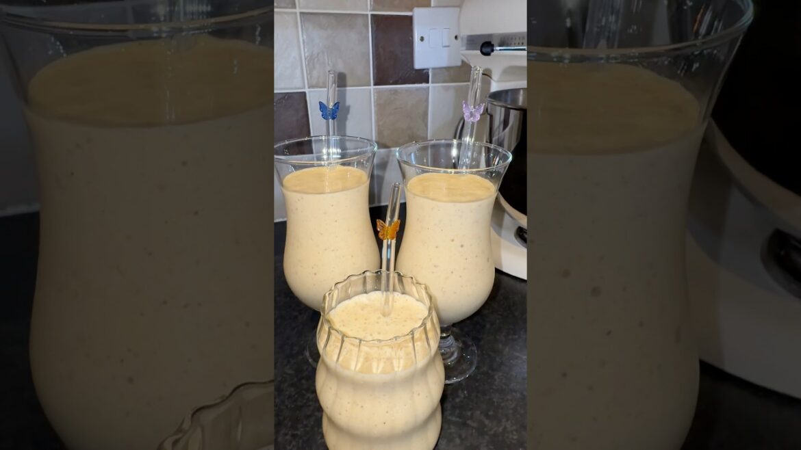 Banana & mango smoothie #recipe #homemade #dessert