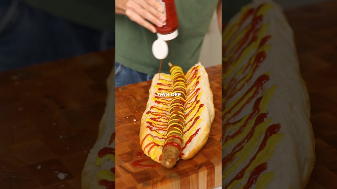 XL Hotdog #cooking #food #foodasmr #recipe