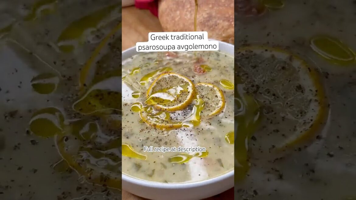 Greek traditional psarosoupa avgolemono aka lemony fish soup / ψαρόσουπα αυγολέμονο