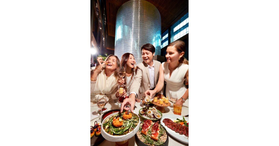 Mediterranean Celebrations Unfold at Mosella, Showcasing Singapore's Largest Josper Grills and Tapas Selections, Amidst a Vibrant Mediterranean Dining Experience