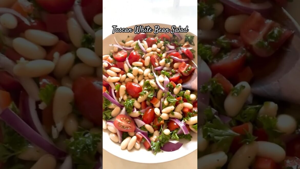 Easy Italian White Bean Salad Recipe #shorts