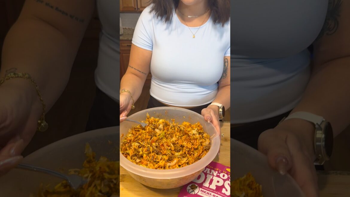 Easy Taco Salad #tacosalad #recipe