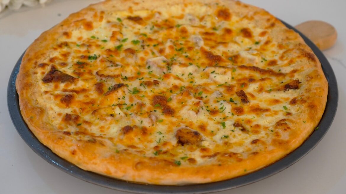 Chicken Alfredo Pizza