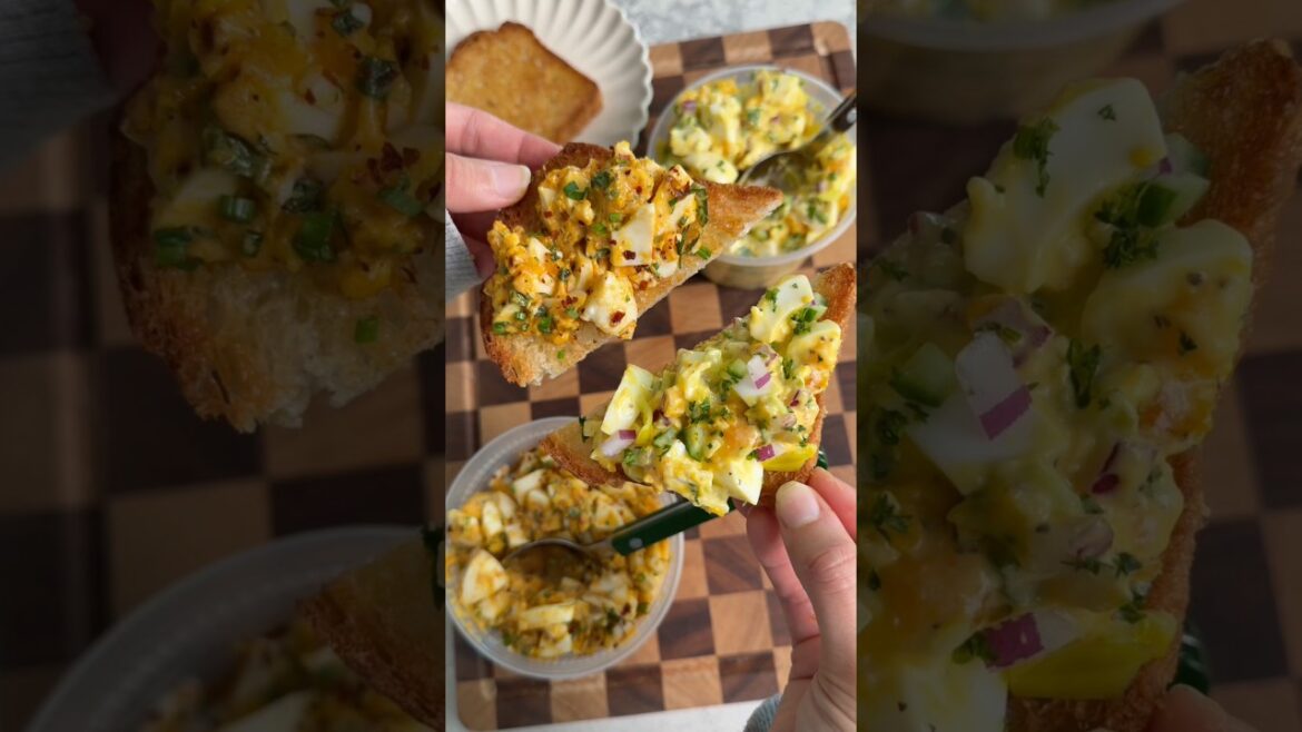 egg salad - 2 different ways!