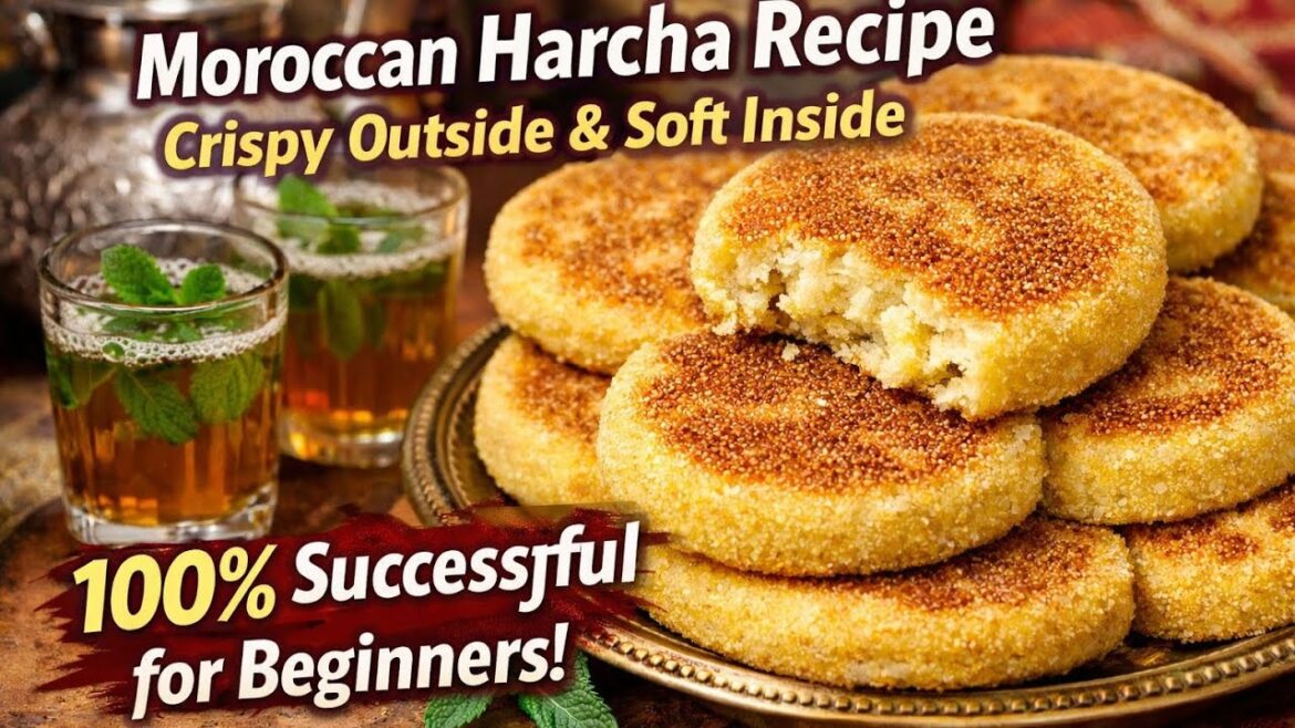 Easy Moroccan Semolina Bread (Harcha) in 10 Minutes!