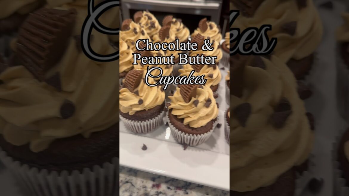 Chocolate Peanut Butter Surprise Cupcakes