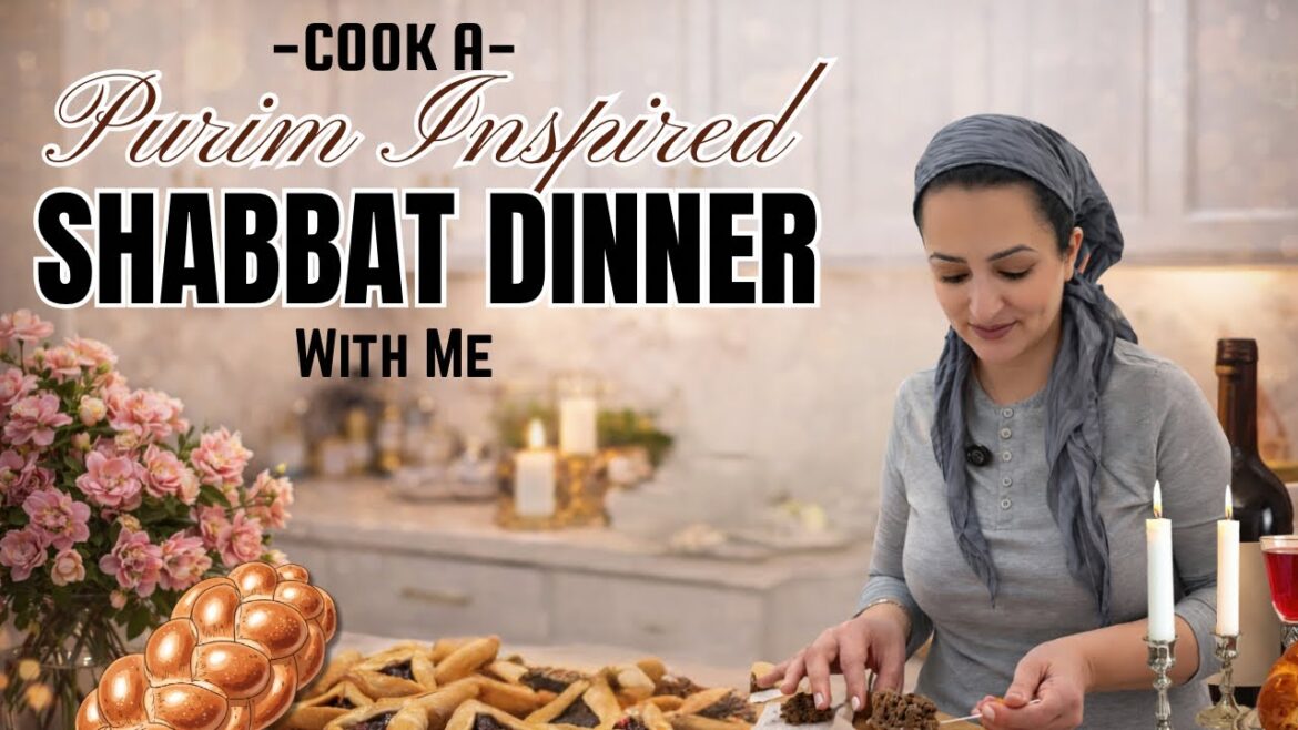 Cook a Purim-Inspired Shabbat Dinner With Me | Shabbat Prep Before Purim