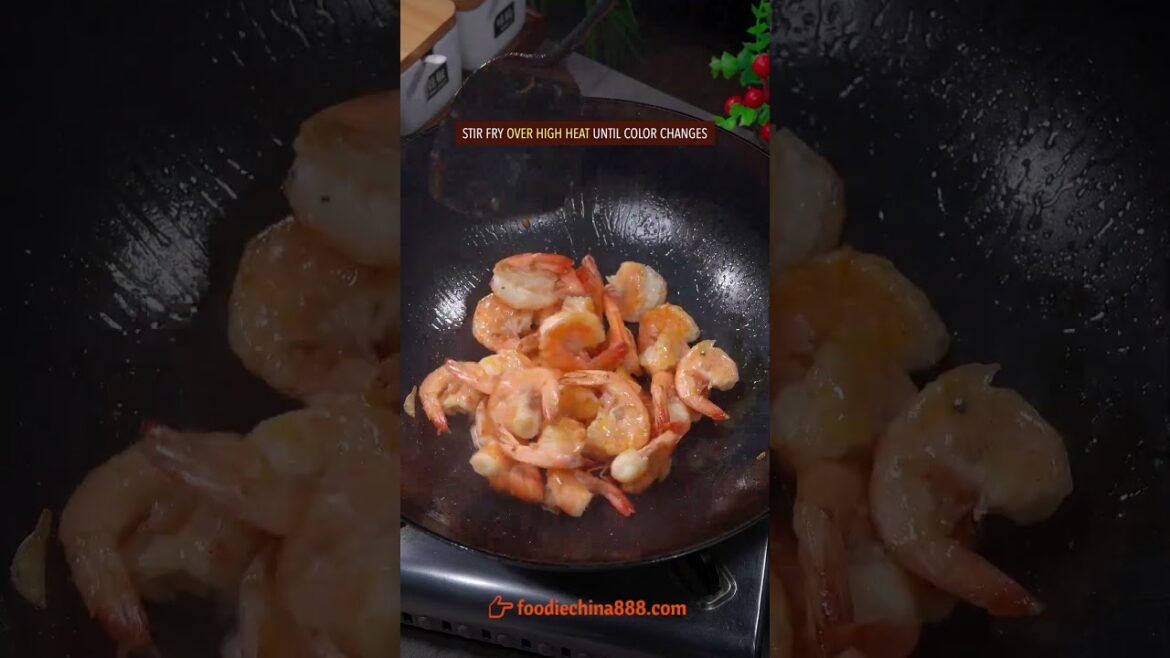 EASY STIR-FRIED SHRIMP RECIPE #recipe #cooking #chinesefood #shrimp