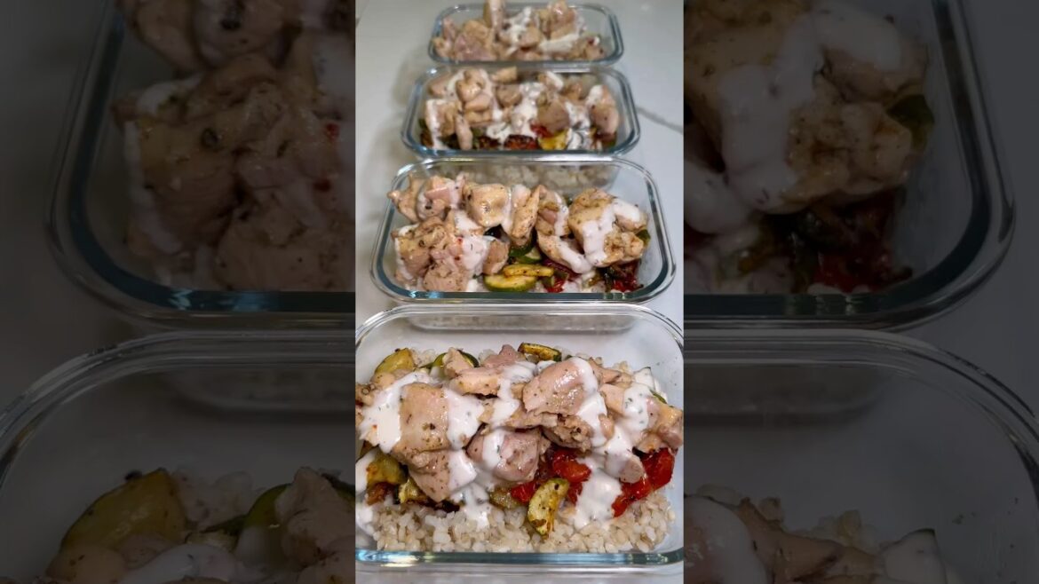 Mediterranean Lemon Herb Chicken Bowls