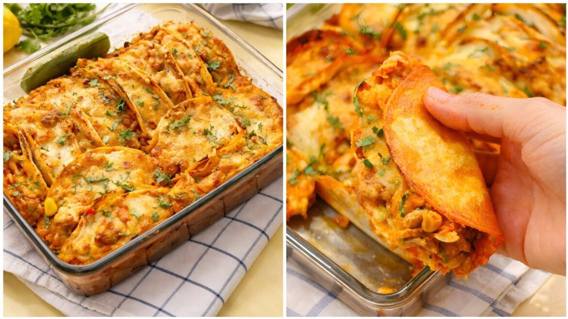 Baked Chicken Tacos,Quick And Easy Recipe (Ramadan Special)By Recipes Of The World