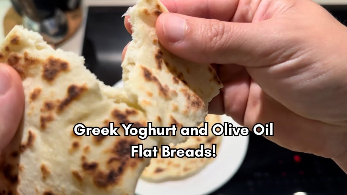 Greek Yogurt Flatbreads | No Yeast, No Oven Needed!