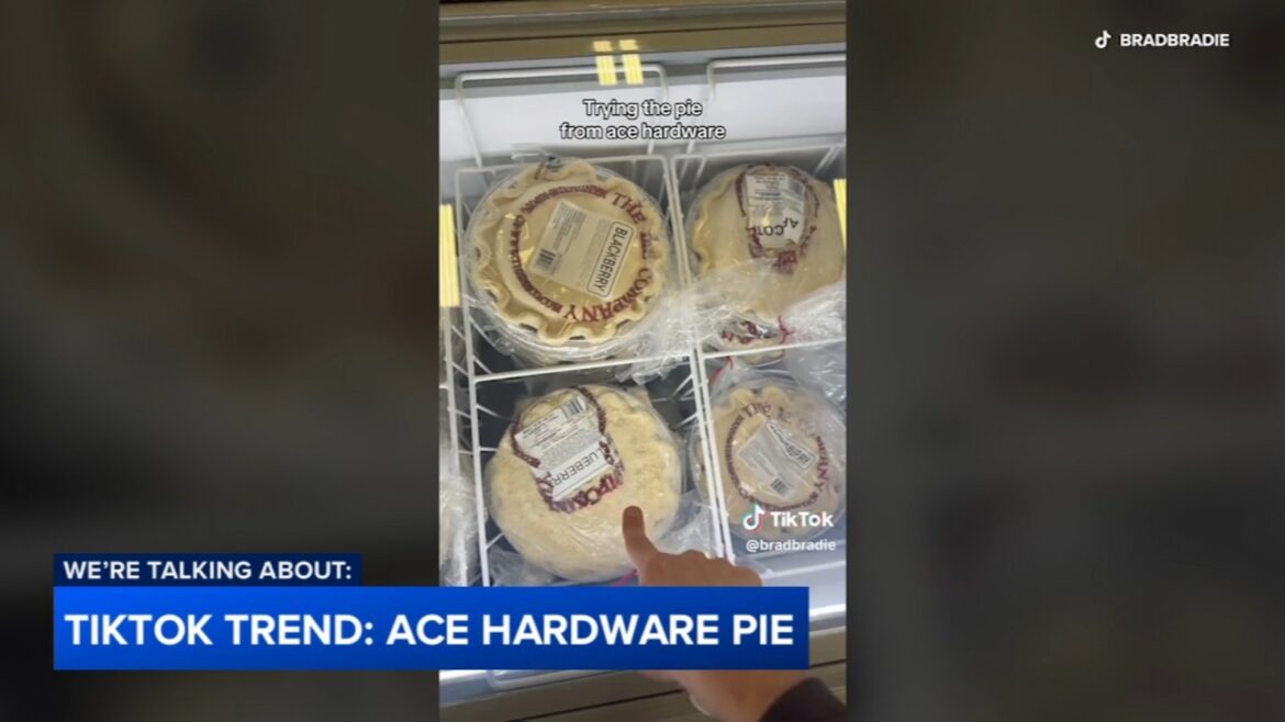 TikToker Bradbradie goes viral after trying pie from local Ace Hardware store in latest social media trend