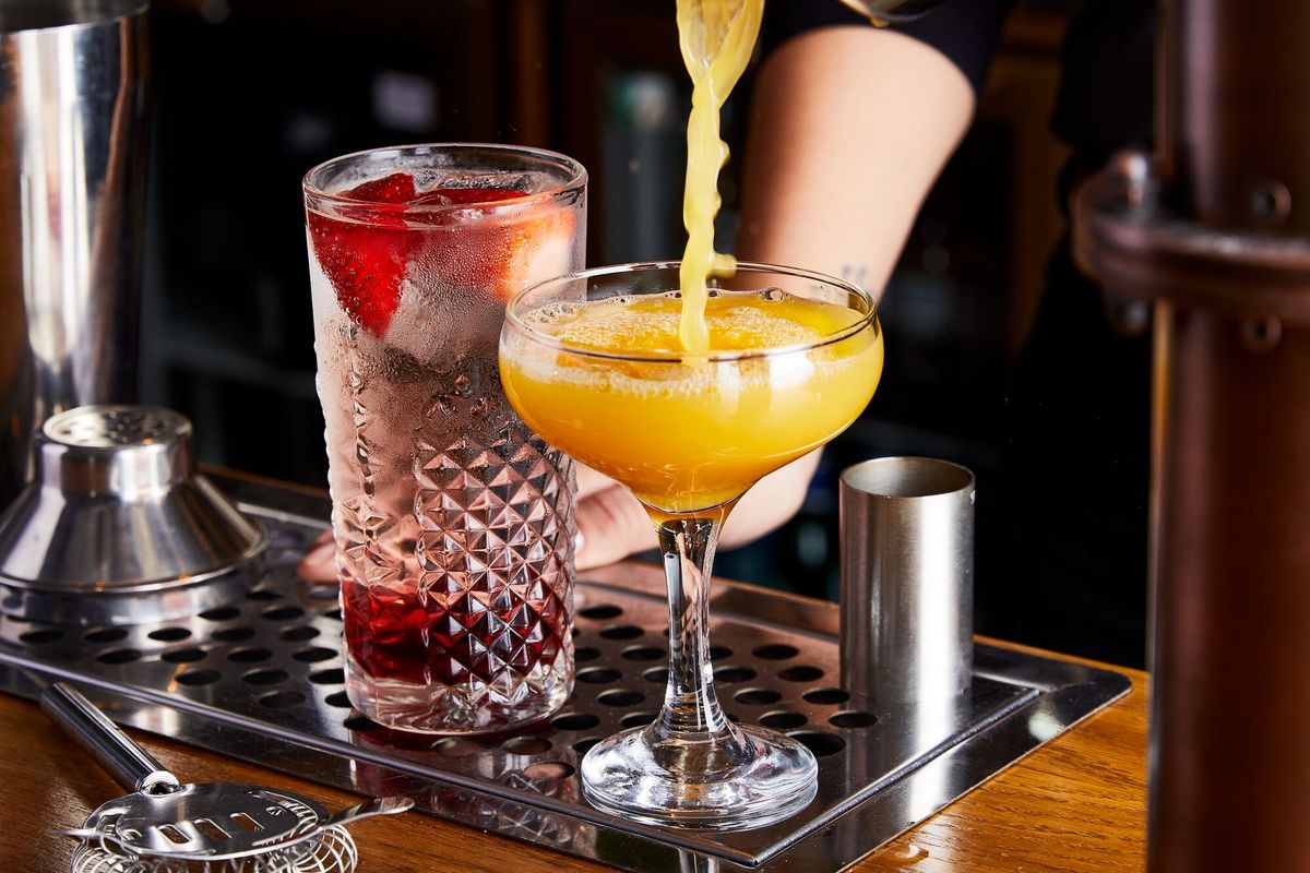 Cocktail bar stock image