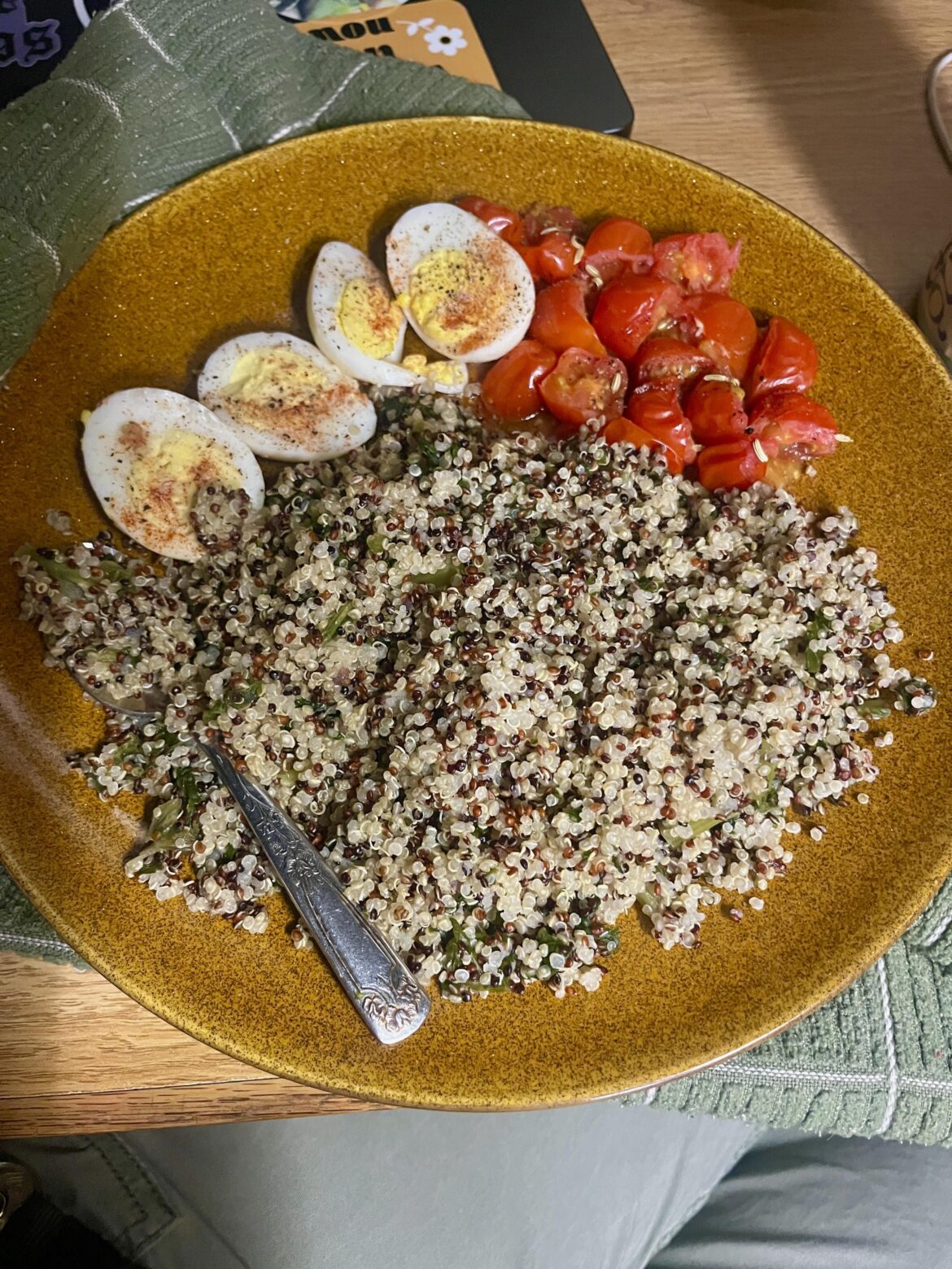 Dorm room cuisine. Not fancy, but delicious.