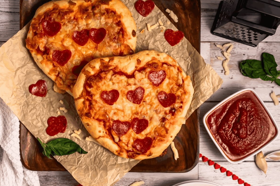 How to Make Heart Shaped Pizzas