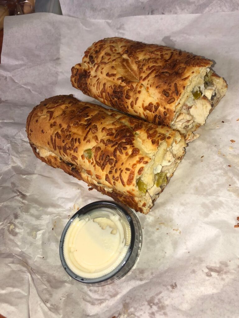 Chicken Carbonara from Quiznos