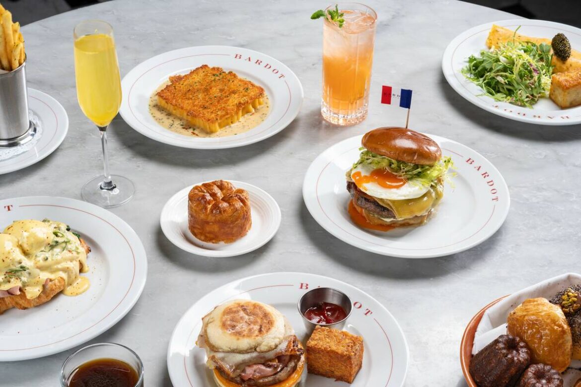 A brunch spread at Bardot Brasserie in Aria on the Las Vegas Strip. (Anthony Mair)