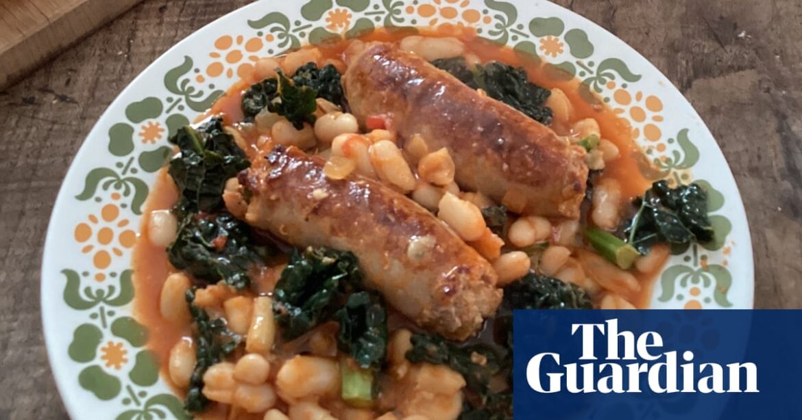 Rachel Roddy’s recipe for beans with greens and sausages | Sausages