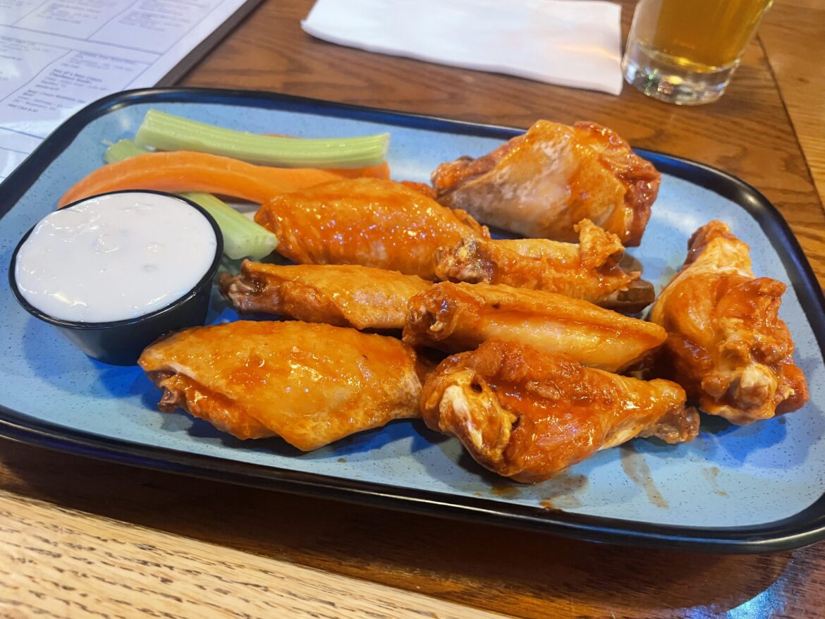 “Hot” wings at Cowboy Cafe in Arlington, VA
