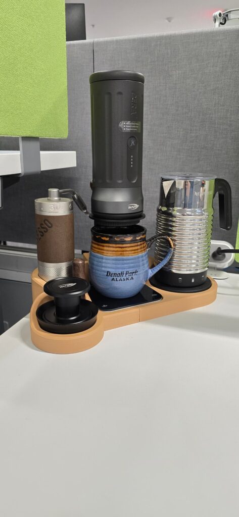 My work cappuccino setup