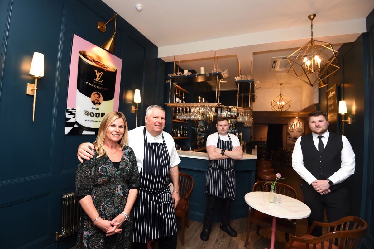 Marc and Michaela Verite(left), with sons Jacques and Charlie, from Bistrot Verite, Birkdale