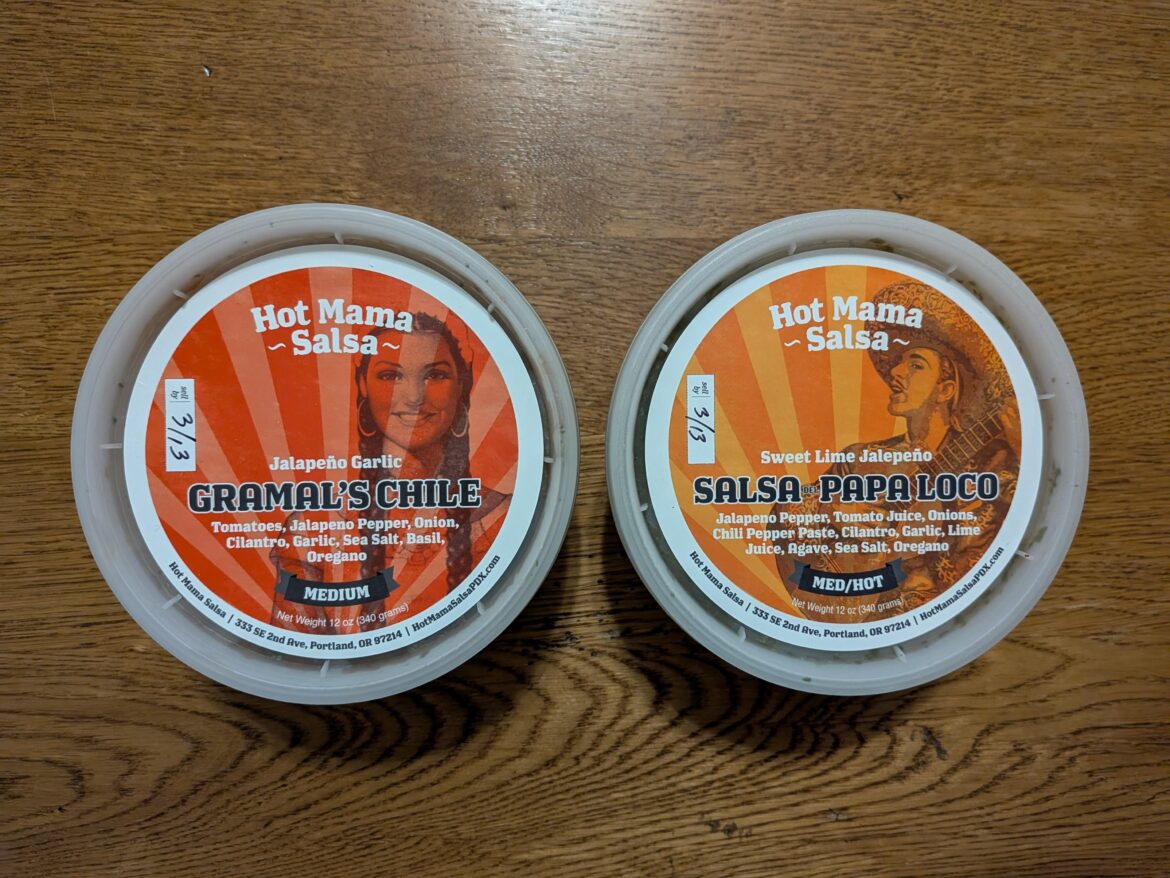 Hot Mama Salsa Gramal's Chili & Salsa del Papa Loco