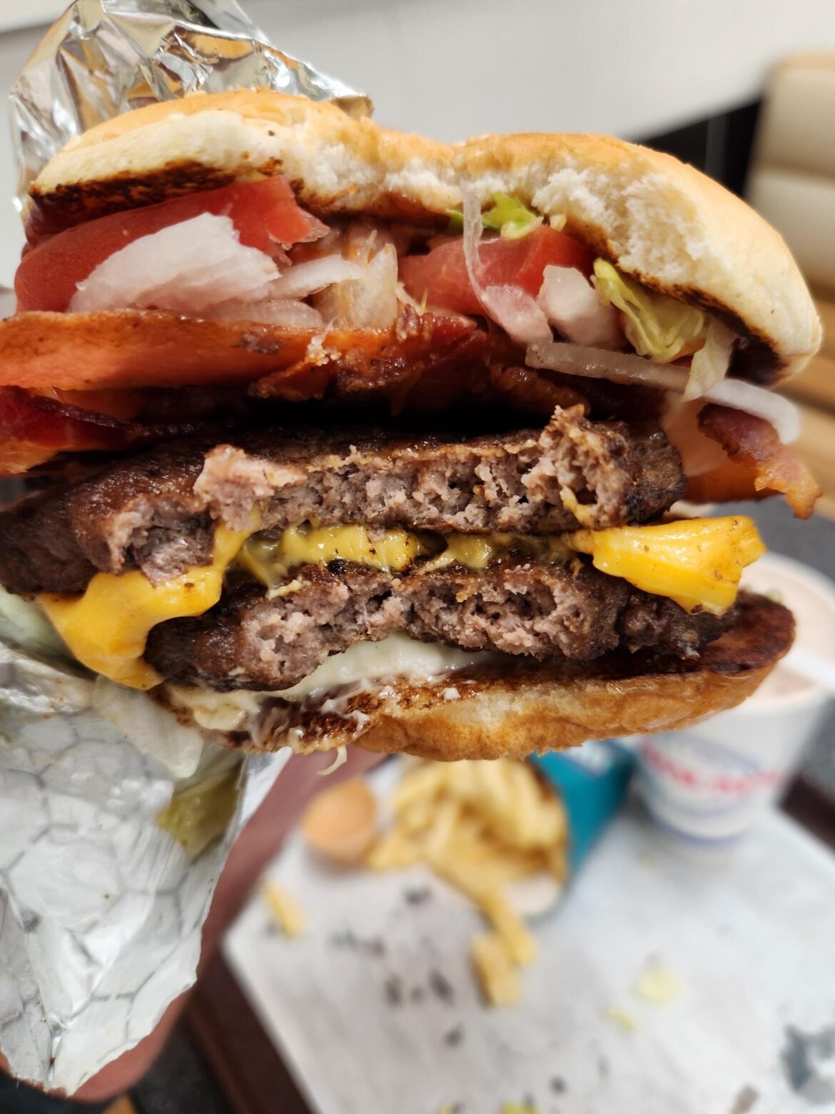 Double Bacon Cheeseburger, Braums edition
