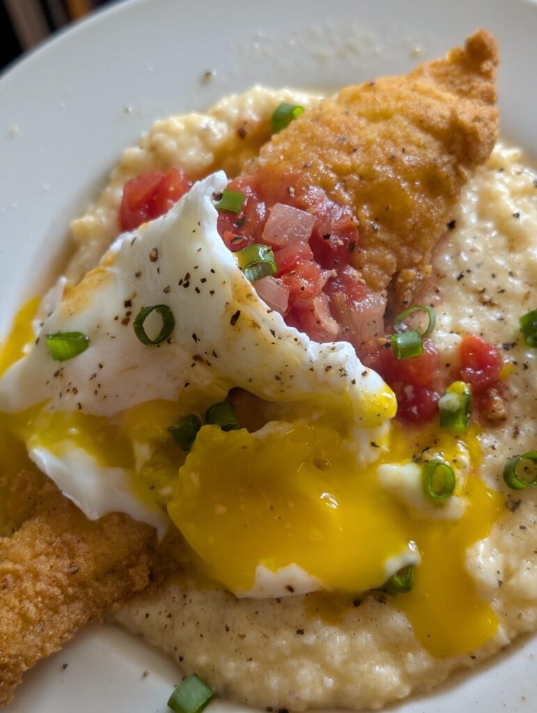 Catfish & Cheddar Grits