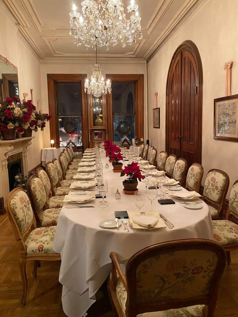 One of the private upstairs dining rooms at Barbetta is pictured. Maioglio preserved most of the original Astor interiors Barbetta / Facebook