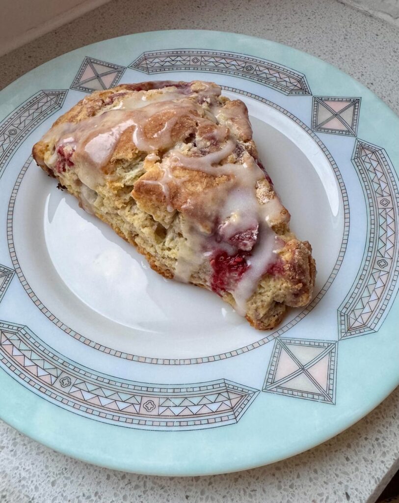 Raspberry scones— easily the best thing I’ve baked in ages
