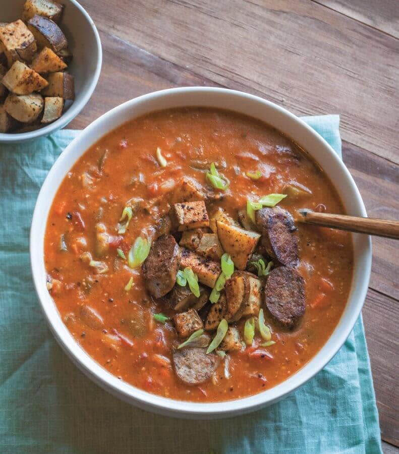 Get this ultra-flavorful, vegan-friendly gumbo recipe here. Image: Julie Grace & Lauren Hartmann / Southern Vegan