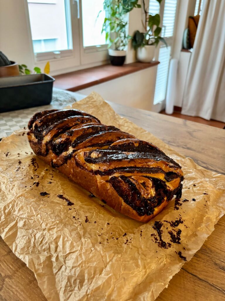 My first chocolate babka turned out amazing!