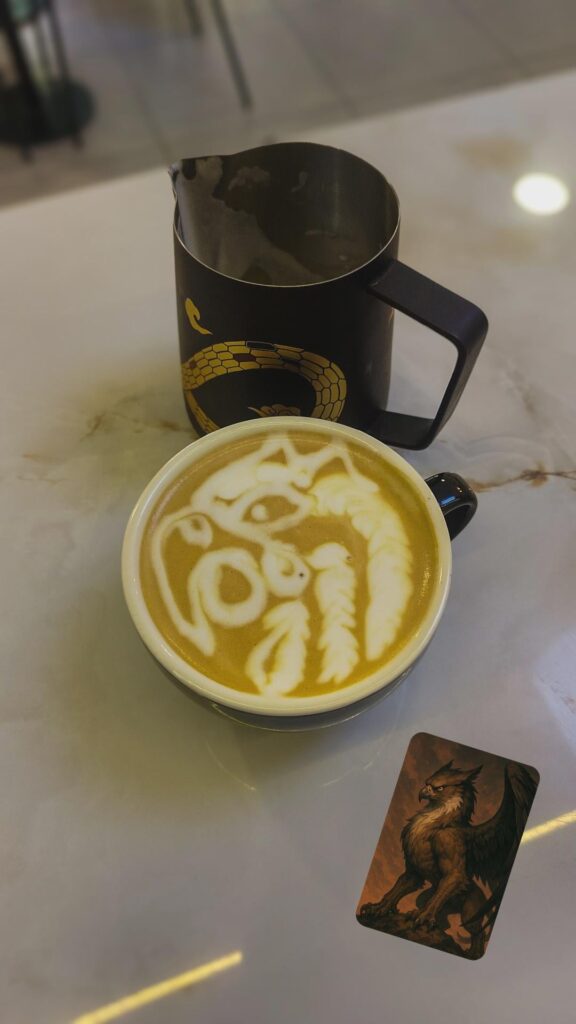 Latte art from today, day 2