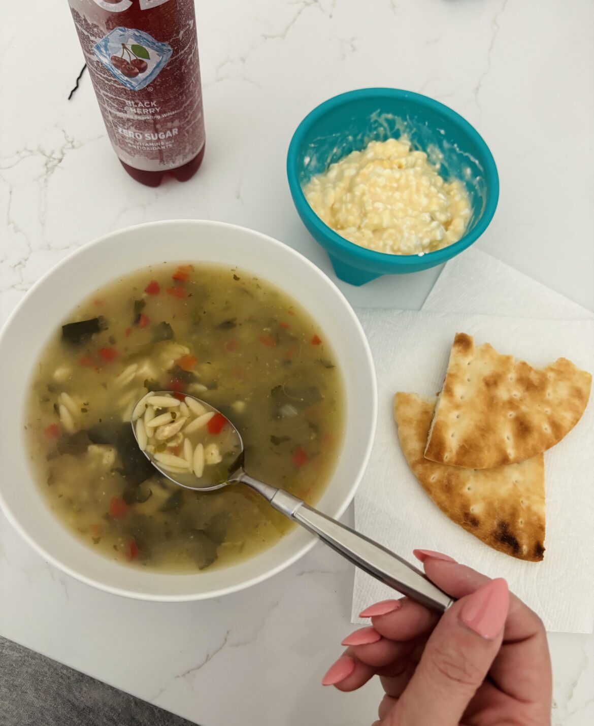 Progresso canned soups have a lot of sodium but they save me on lazy/sick days