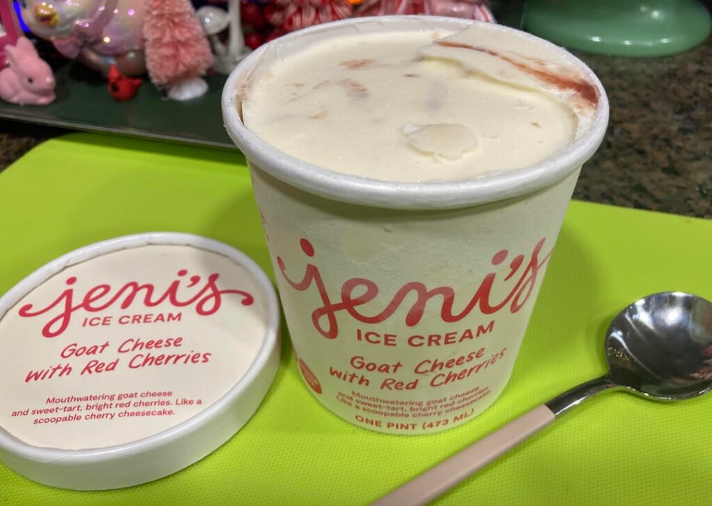 Goat Cheese With Red Cherries (Jeni's)