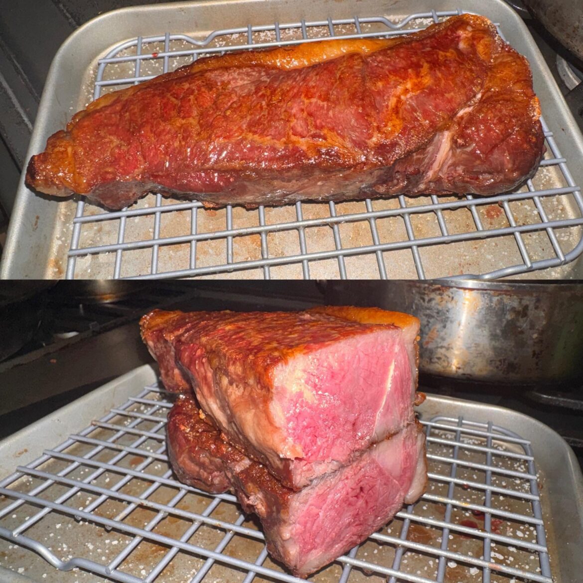 Results of my reverse sear