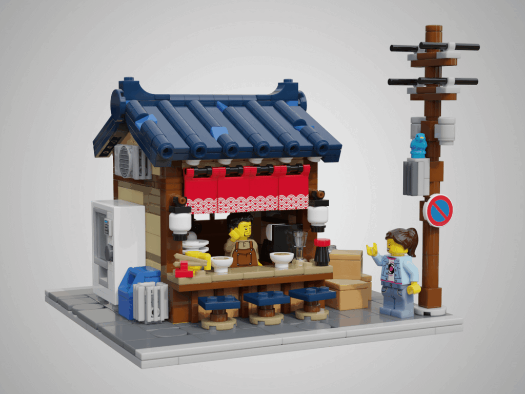My Lego Ramen Shop redesigned, 1 year later 🍜