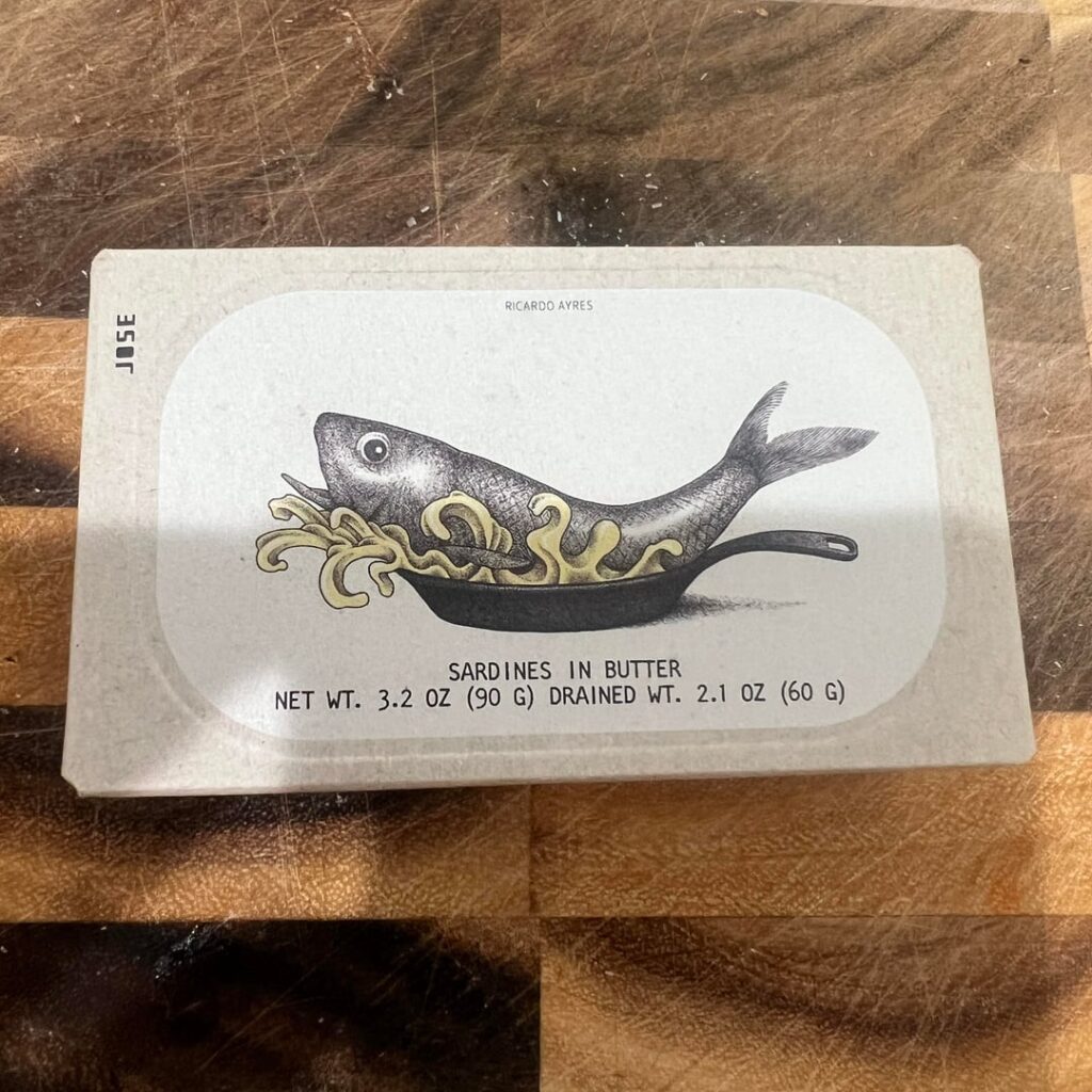 Buttered Sardines for breakfast Buttered Sardines for breakfast