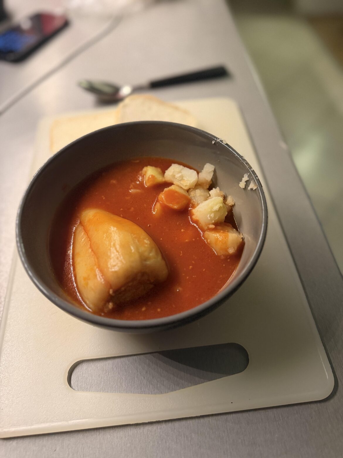 stuffed pepper tomato sauce potato:)