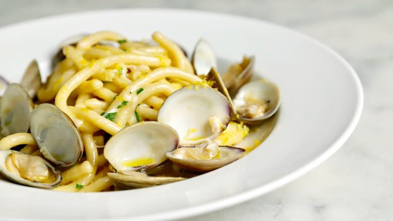 A plate of clam pasta at Bar La Grassa in Minneapolis
