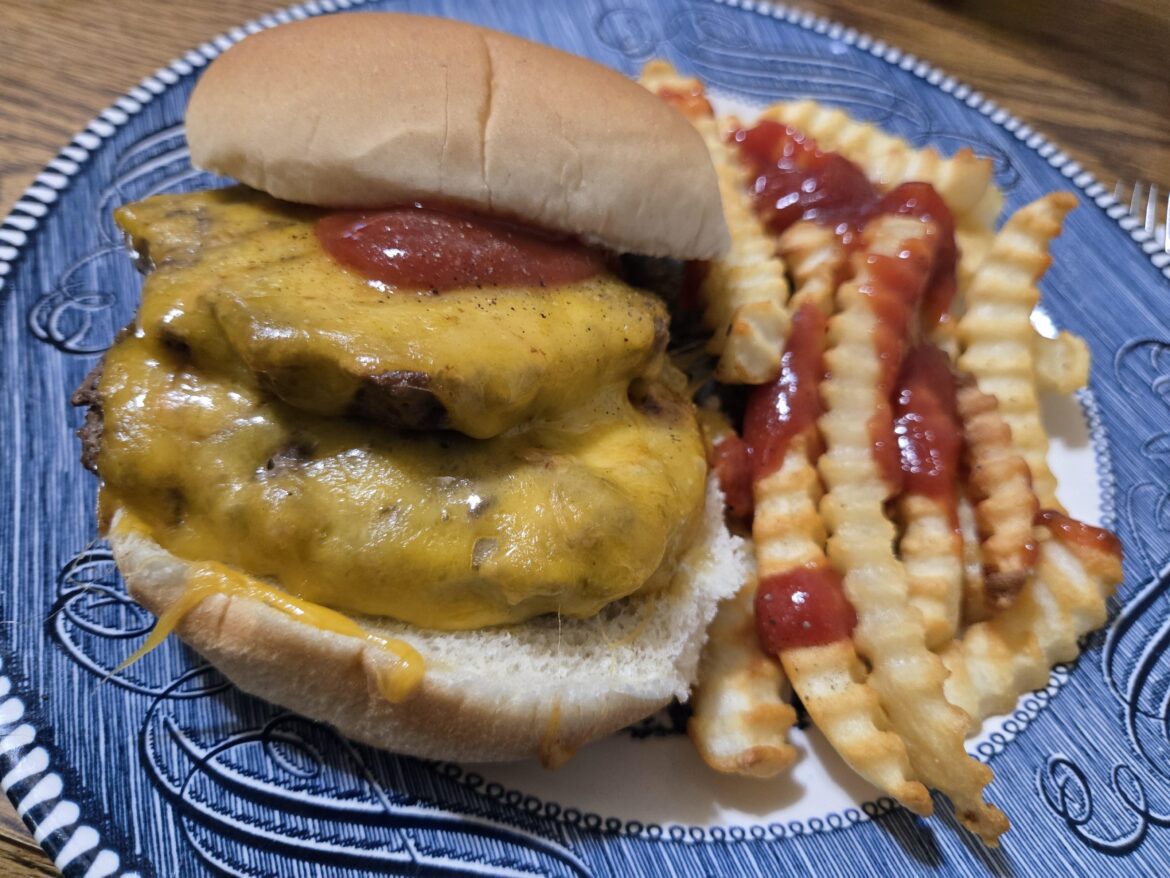 My parents fried my up a nice double tonight