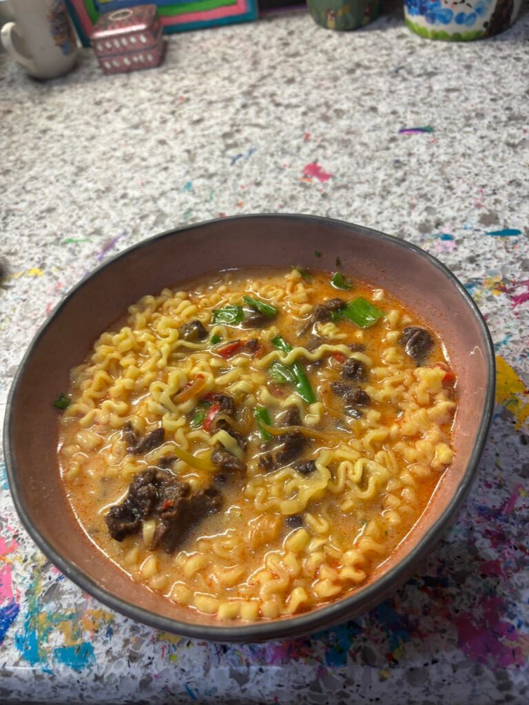 My mom made me ramen it looks beautiful!!