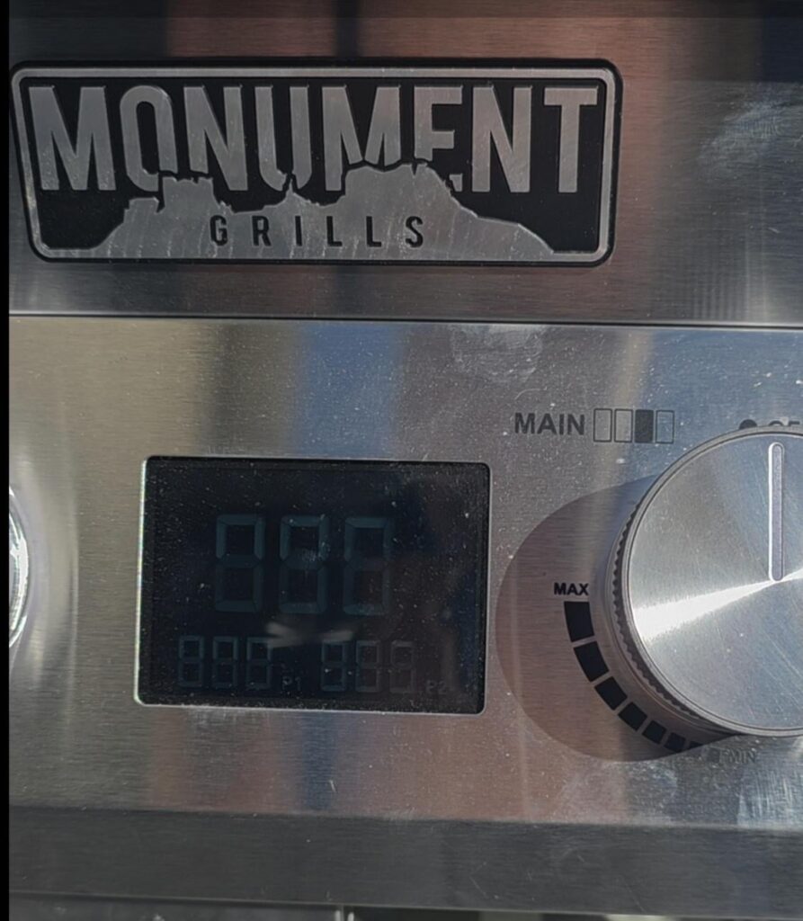 New Monument Grill - troubleshooting