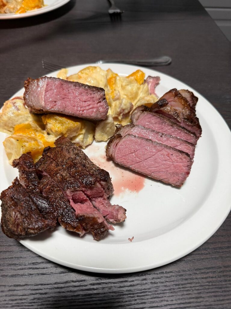 131°F Costco New York strip, new to sous vide open to suggestions