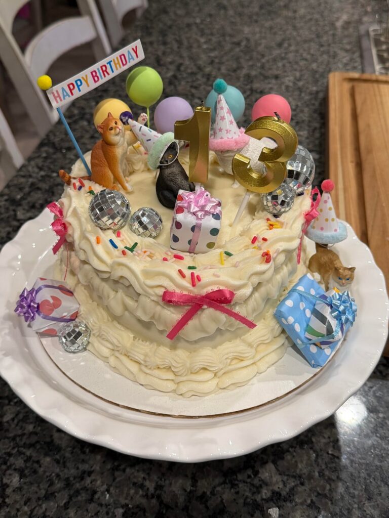 My latest cake 🐈‍⬛