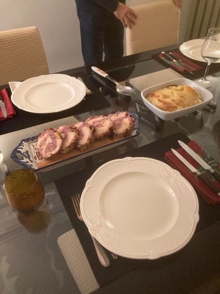 Capon roulade with questionable morels😉