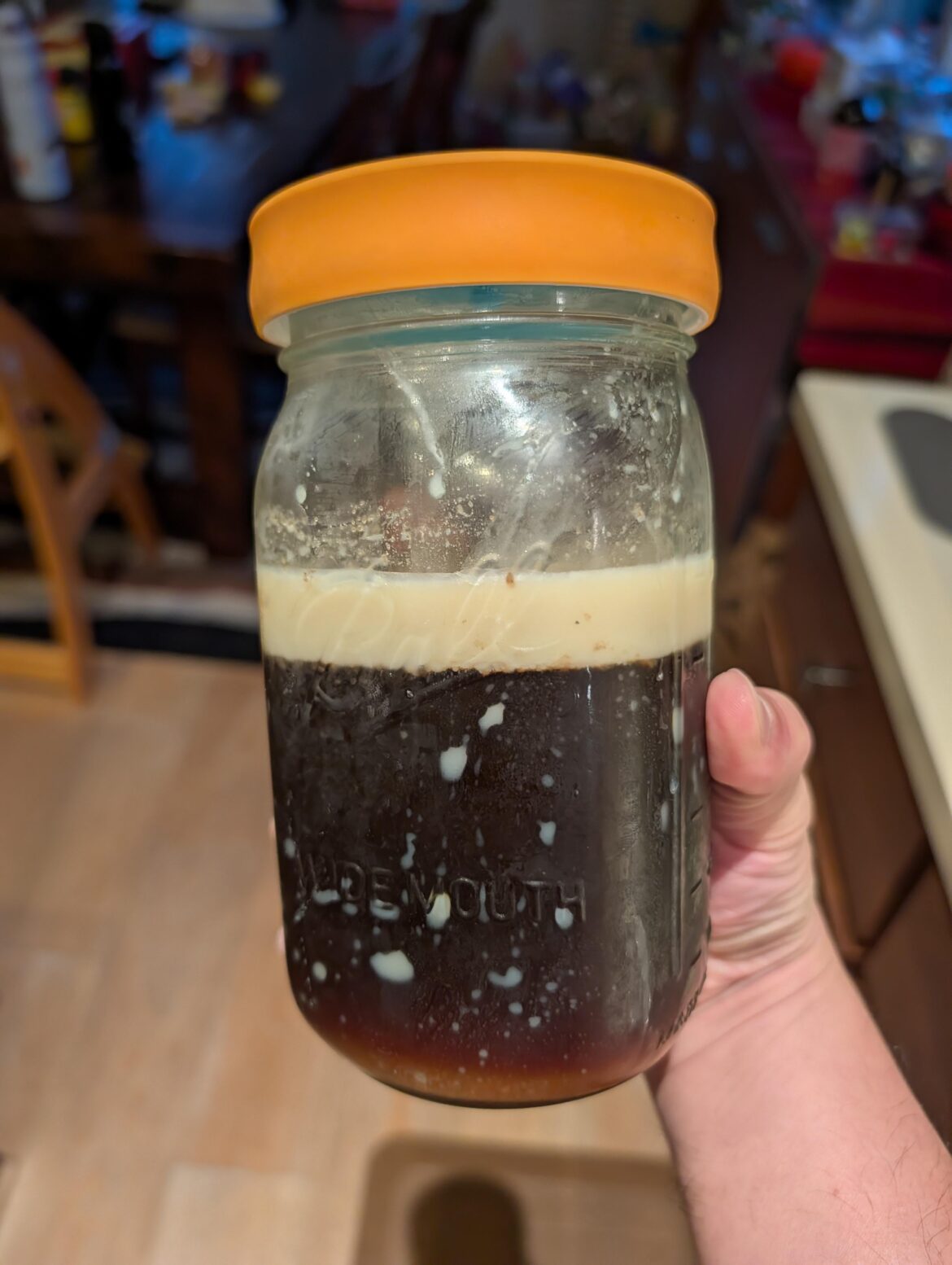 Two jars of brisket drippings