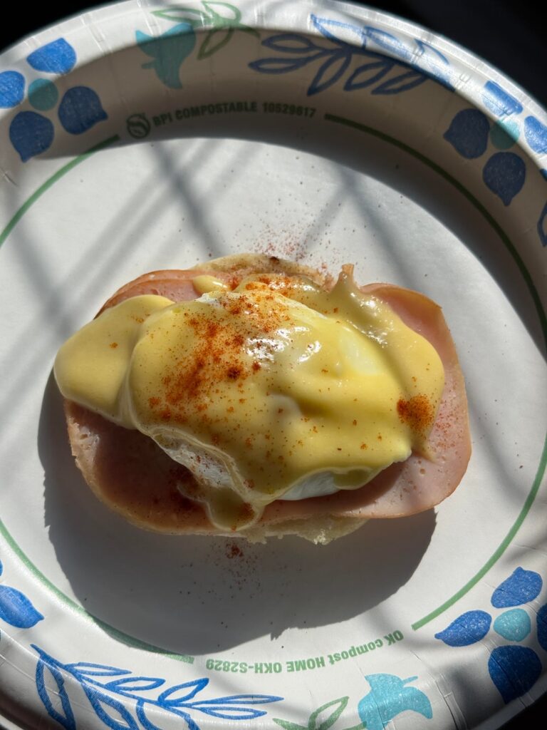 Made eggs Benedict from scratch for the first time